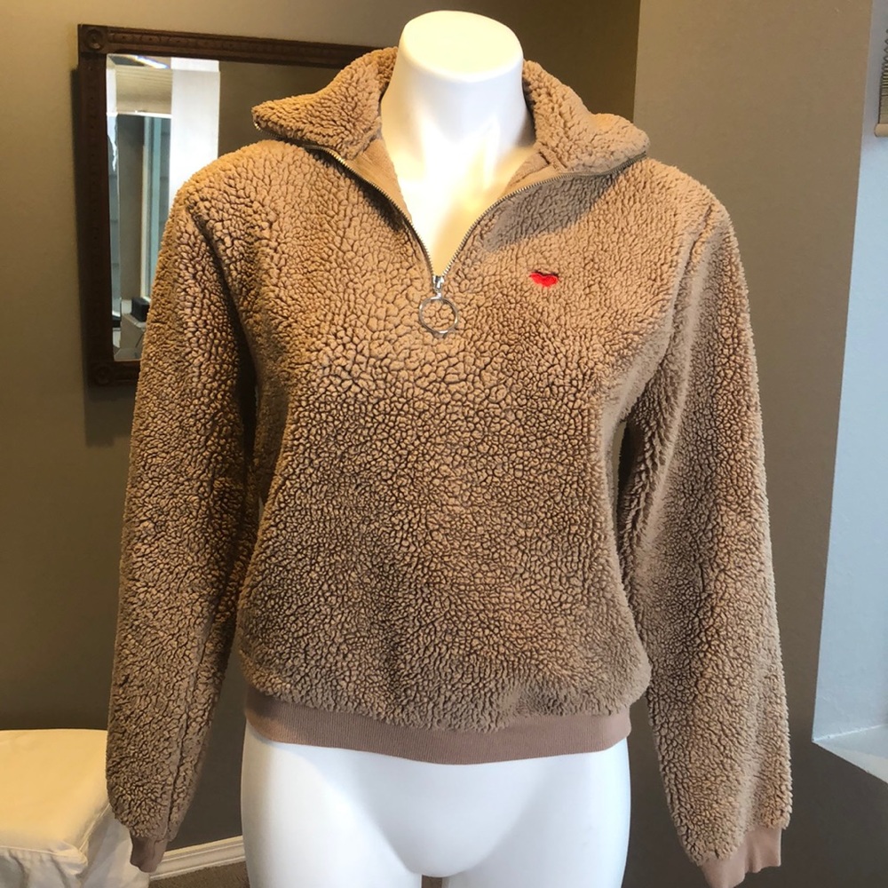 TopShop Pullover Half-Zip Fleece - Picture 2 of 6